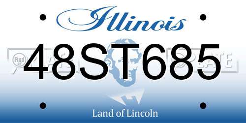 48ST685 Illinois License Plate