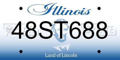48ST688 Illinois License Plate