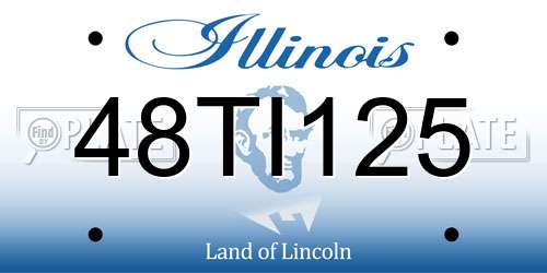 48TI125 Illinois License Plate