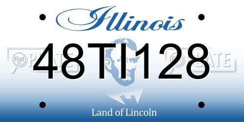 48TI128 Illinois License Plate