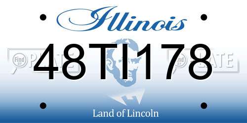 48TI178 Illinois License Plate