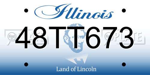 48TT673 Illinois License Plate