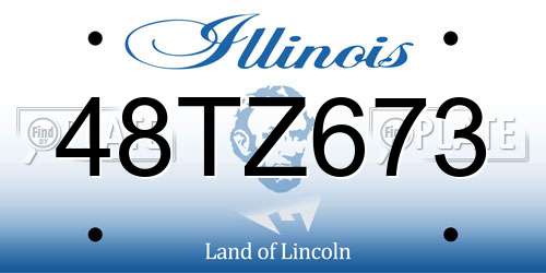 48TZ673 Illinois License Plate