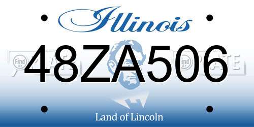48ZA506 Illinois License Plate
