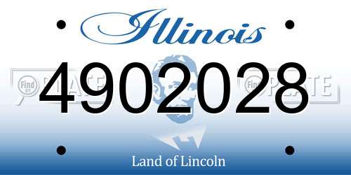 4902028 Illinois License Plate