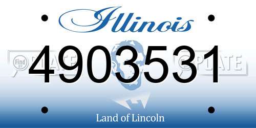 4903531 Illinois License Plate