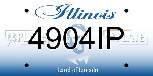 4904IP Illinois License Plate