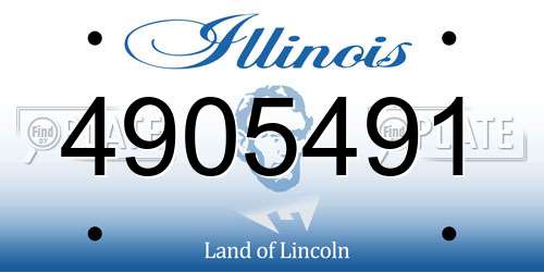 4905491 Illinois License Plate