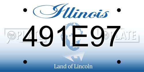 491E97 Illinois License Plate