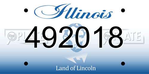 492018 Illinois License Plate
