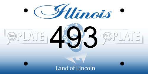 493 Illinois License Plate