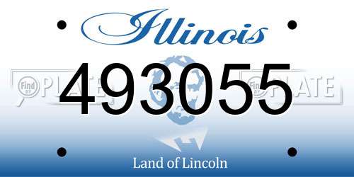 493055 Illinois License Plate