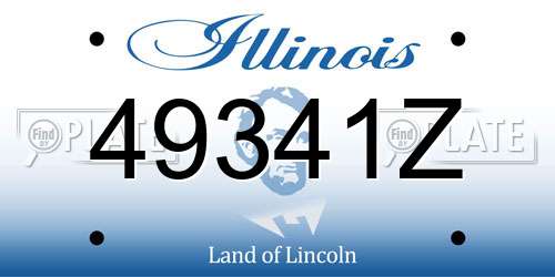 49341Z Illinois License Plate