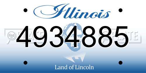 4934885 Illinois License Plate