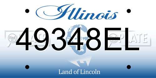 49348EL Illinois License Plate