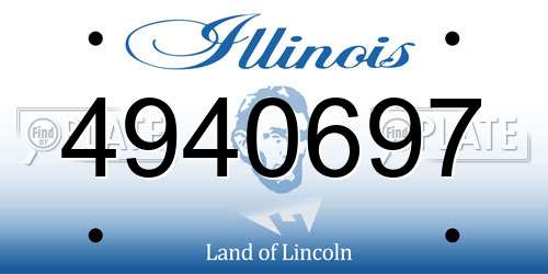 4940697 Illinois License Plate