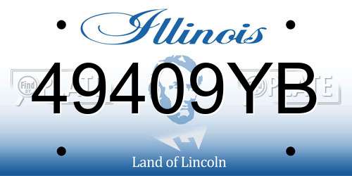49409YB Illinois License Plate