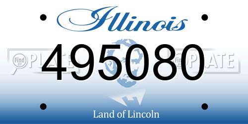 495080 Illinois License Plate