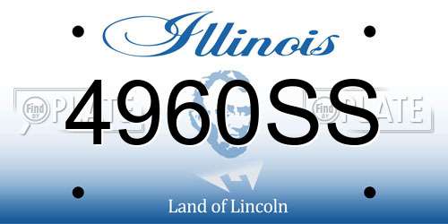 4960SS Illinois License Plate