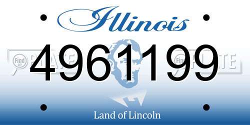 4961199 Illinois License Plate