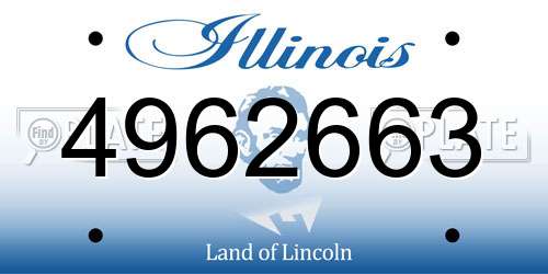4962663 Illinois License Plate