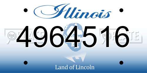 4964516 Illinois License Plate