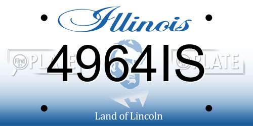4964IS Illinois License Plate
