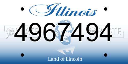 4967494 Illinois License Plate