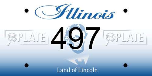 497 Illinois License Plate