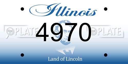 4970 Illinois License Plate
