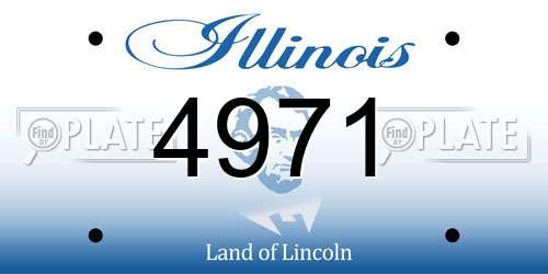 4971 Illinois License Plate
