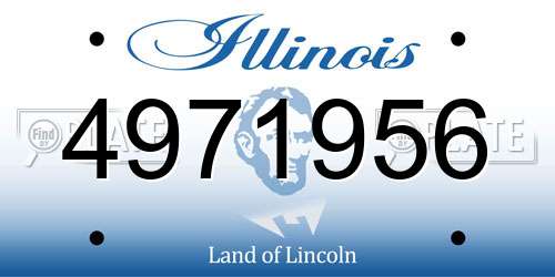 4971956 Illinois License Plate