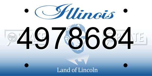 4978684 Illinois License Plate