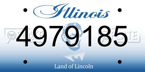 4979185 Illinois License Plate