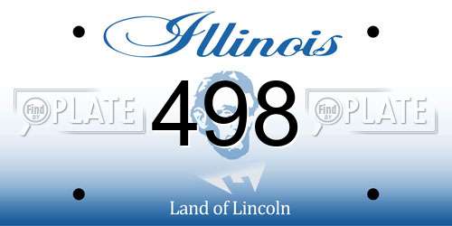 498 Illinois License Plate