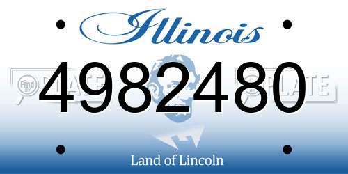 4982480 Illinois License Plate