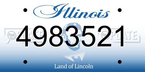 4983521 Illinois License Plate