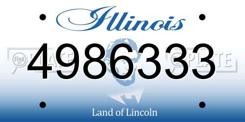 4986333 Illinois License Plate