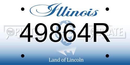 49864R Illinois License Plate