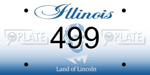499 Illinois License Plate