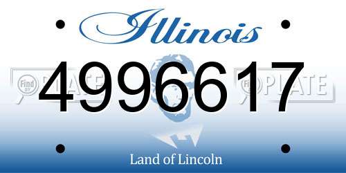 4996617 Illinois License Plate