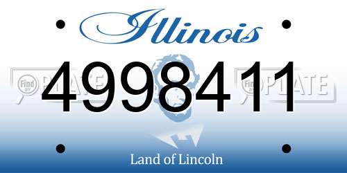 4998411 Illinois License Plate