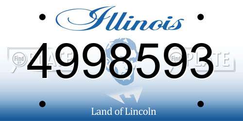 4998593 Illinois License Plate