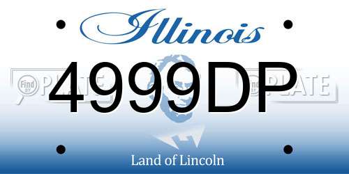 4999DP Illinois License Plate