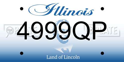 4999QP Illinois License Plate