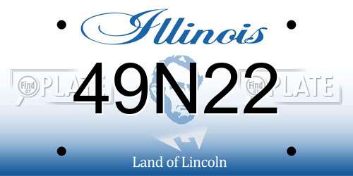 49N22 Illinois License Plate