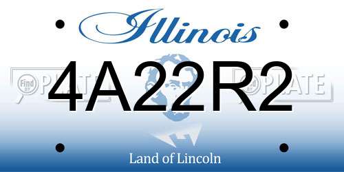 4A22R2 Illinois License Plate