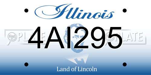 4AI295 Illinois License Plate
