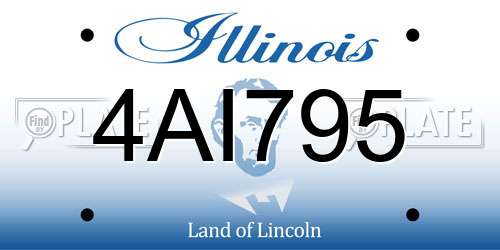 4AI795 Illinois License Plate