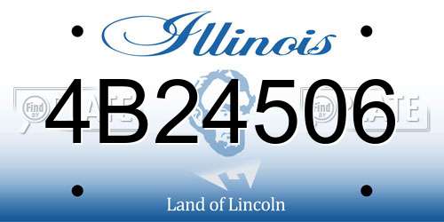 4B24506 Illinois License Plate